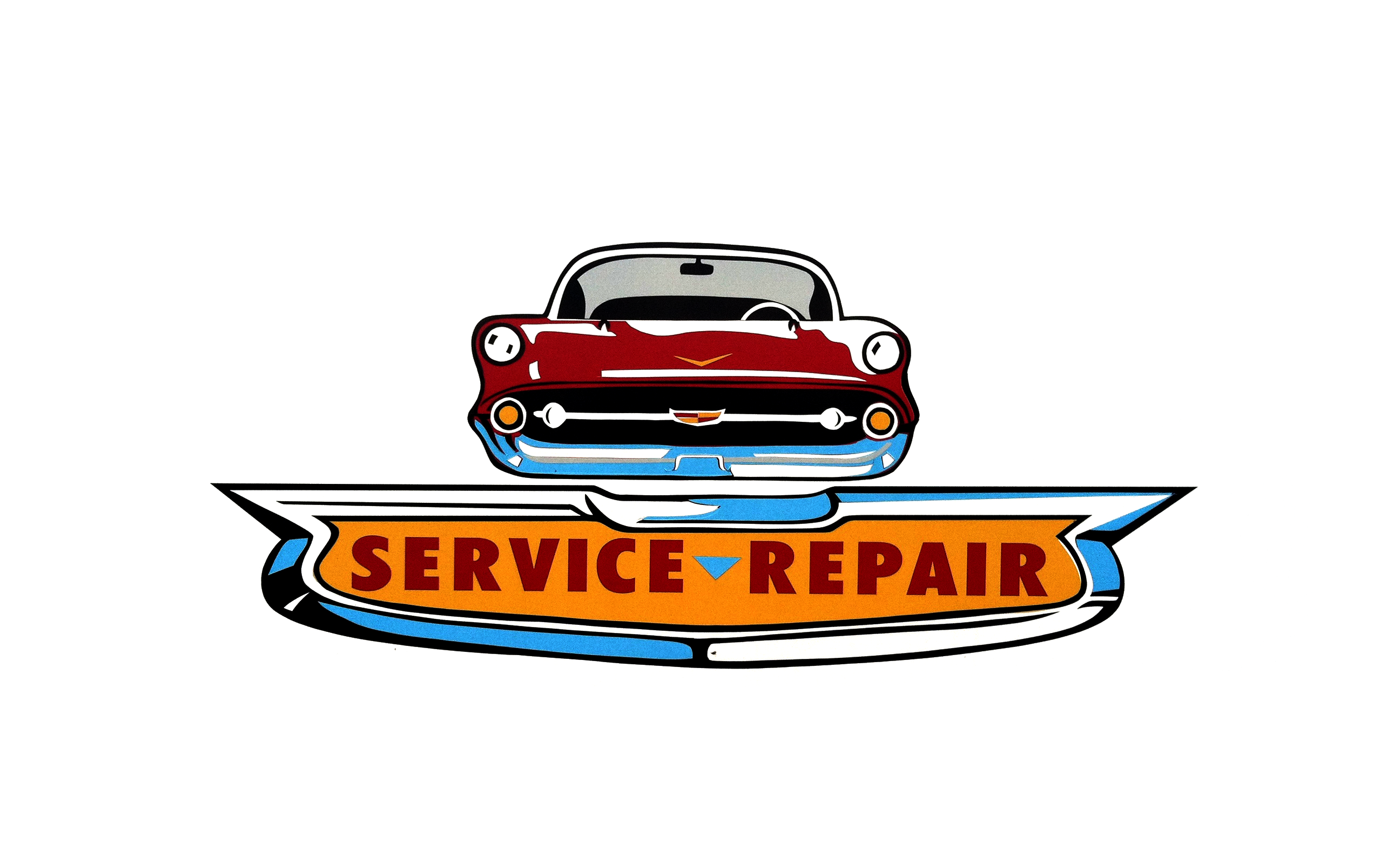 Service and Repair Car Logo